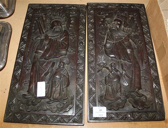 2 Chinese door panels